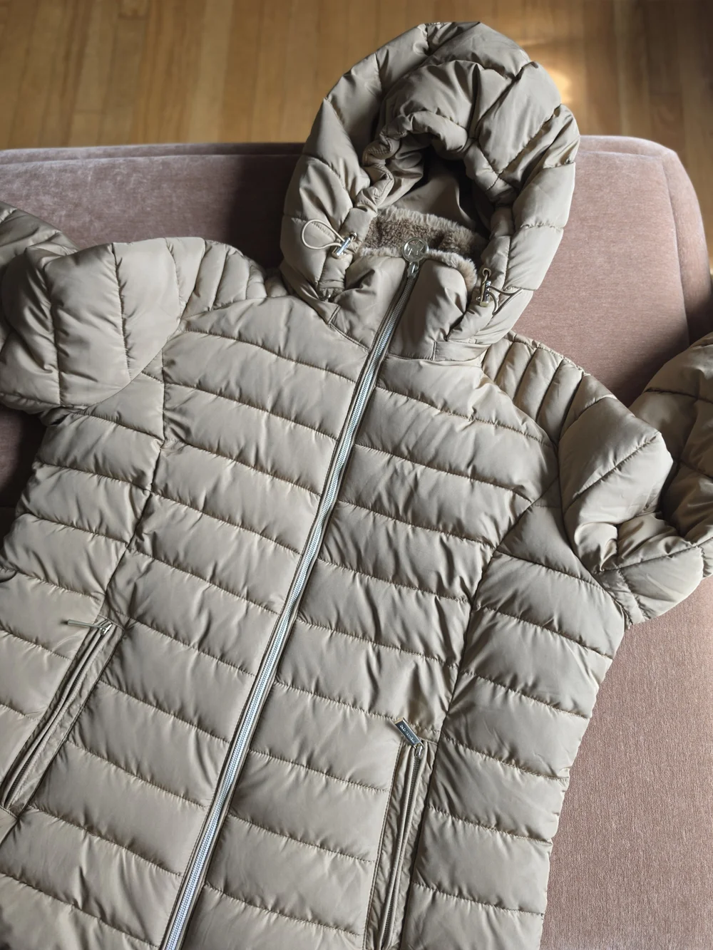 Michael Kors hooded quilted
